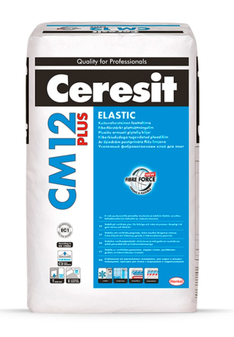 Ceresit CM 12 Elastic PLUS flīžu līme ar paaugstinātu elastību 25kg